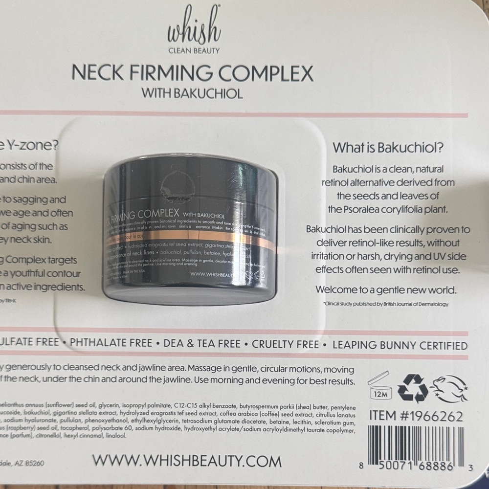 Whish Neck Firming Complex with Bakuchiol - Black and Pink Packaging - Picture 4 of 4